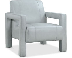 Covette Leather Accent Chair Blue (In stock)