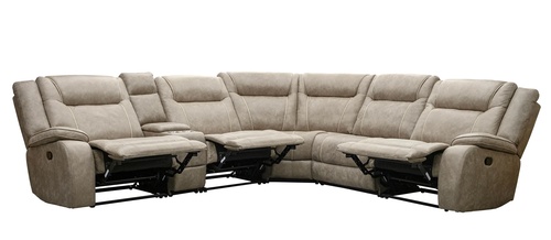 Layout B: Six Piece Reclining Sectional 126" x 113" (3 Recliners)