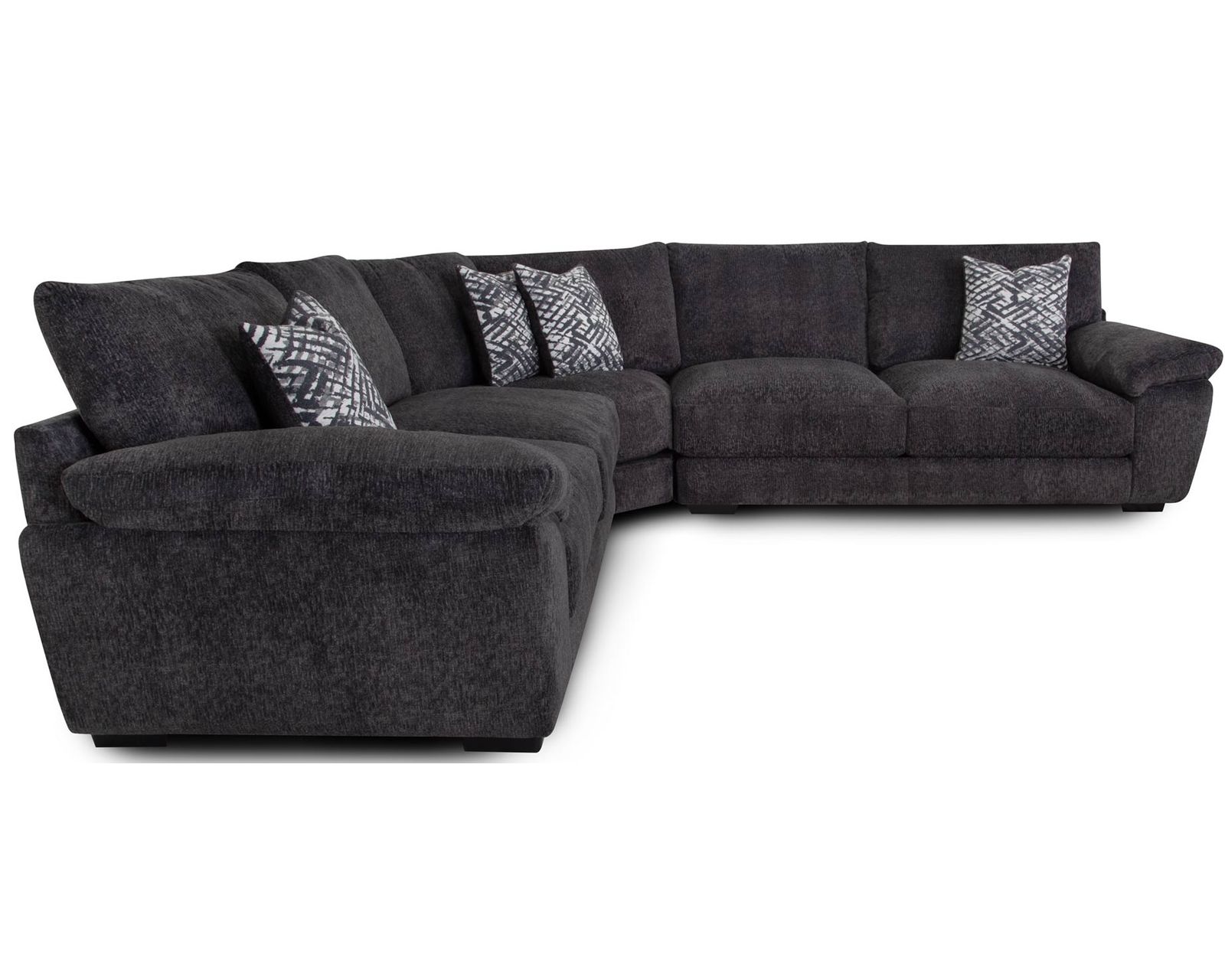 Portland 840 Three Piece Sectional (Oversized Comfort. Rich Texture. Made for Relaxing) - Love the Designer Look. Love the Franklin Price.