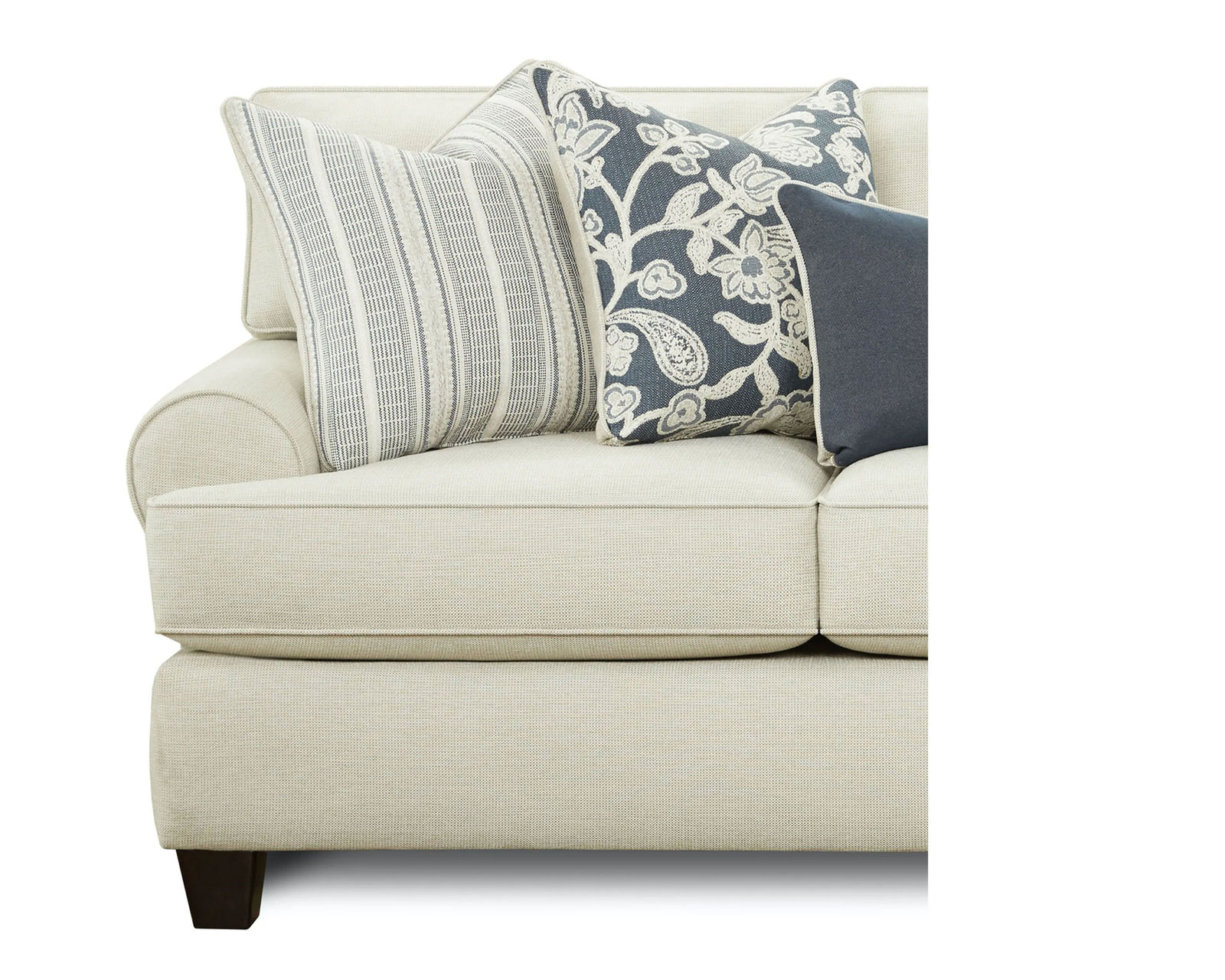 Awesome Oatmeal 88" Sofa (Includes Pillows) Performance Fabric