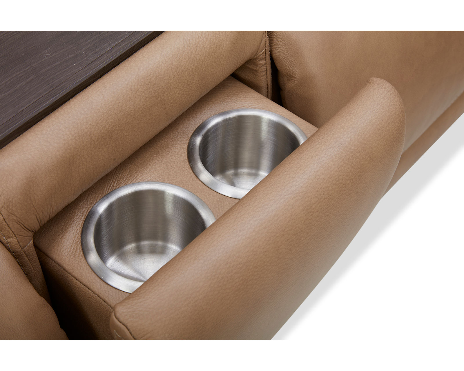 Ranger Zero Gravity Triple Power Reclining Sectional with Heat & Massage (2 colors) in stock - Pop Out Cupholders in the Entertainment Console