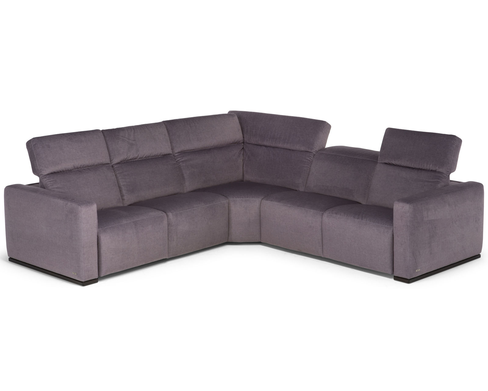 Baltimora C260 Stationary Sectional (+50 leathers) - Every seat includes manual adjustable headrests