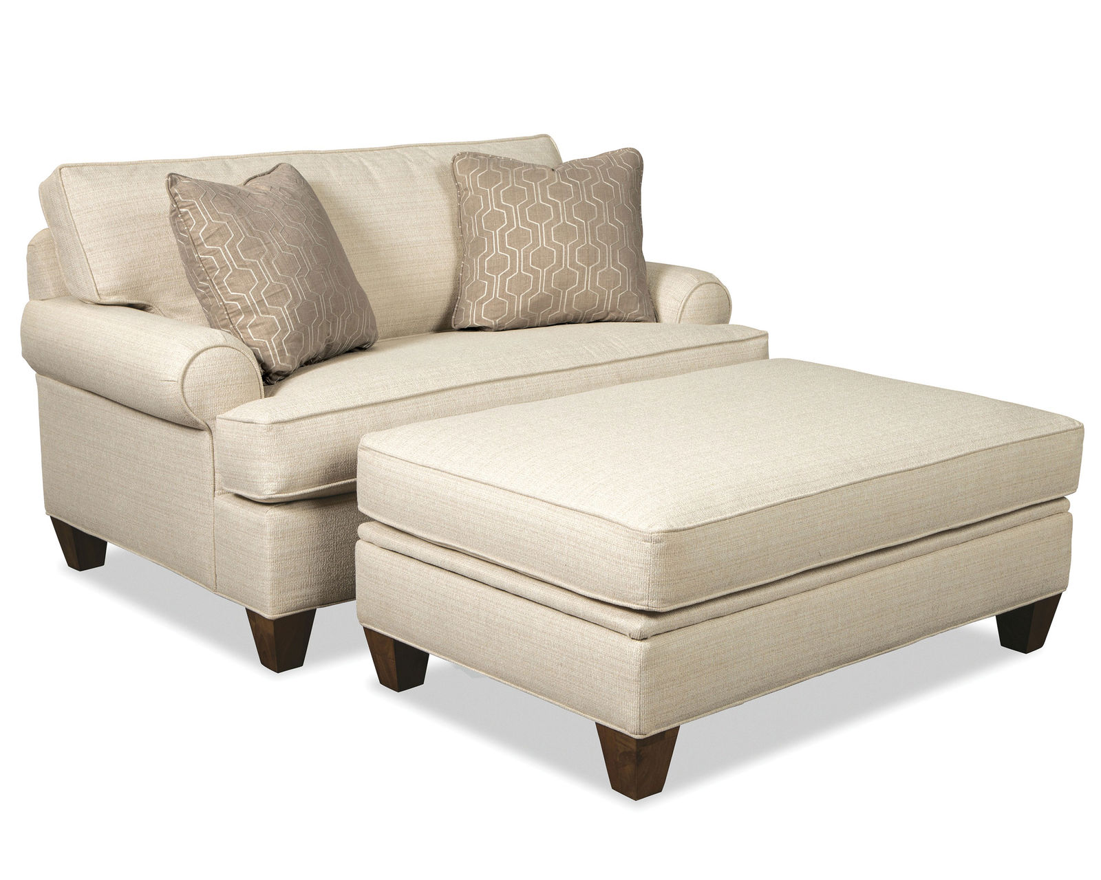 C9 Twin-Full or Queen Sleeper (100+ Performance fabrics) Make it Yours - Twin Size Sleeper with sock arm, box back and tapered legs