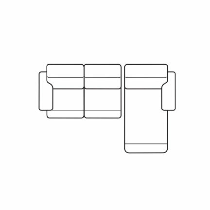 Layout A: Two Piece Full Size Sleeper Sectional 118" x 64"