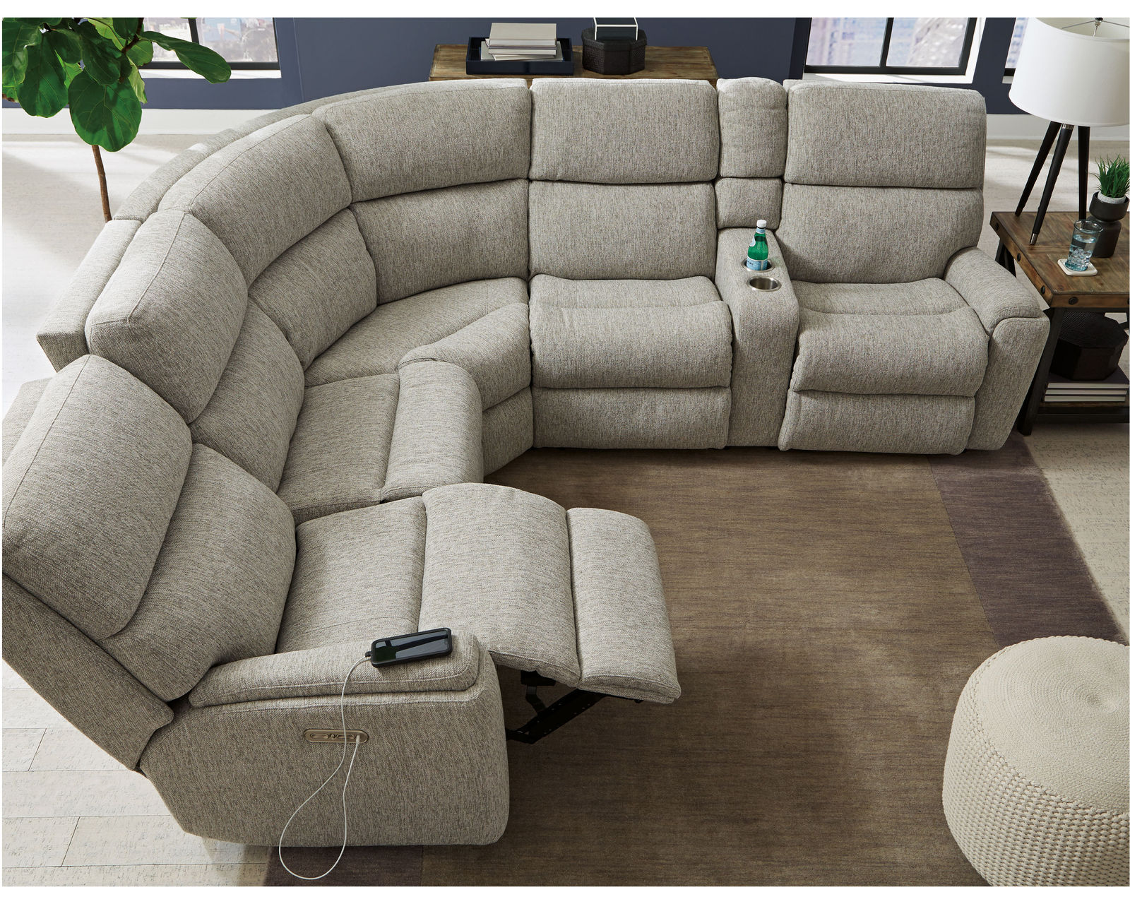 Rio Reclining Sectional (Colors Available) - Sectional Layout A