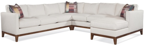 Layout B: Four Piece Chaise Sectional 122" x 121" x 62"
