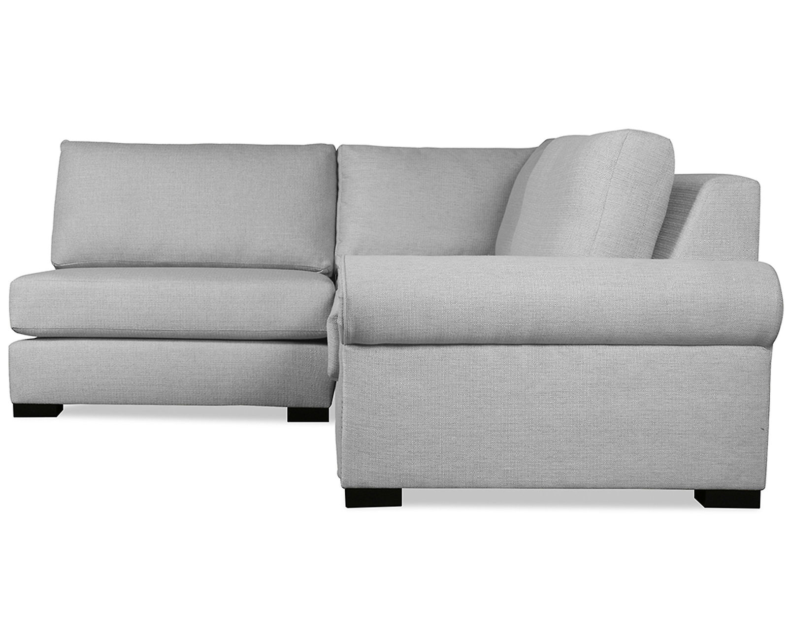 Sylviane 3 Pieces Modular Sectional w/ Left Open End (3 Colors Available) - Sylviane 3 Pieces Modular Sectional w/ Left Open End in Grey
