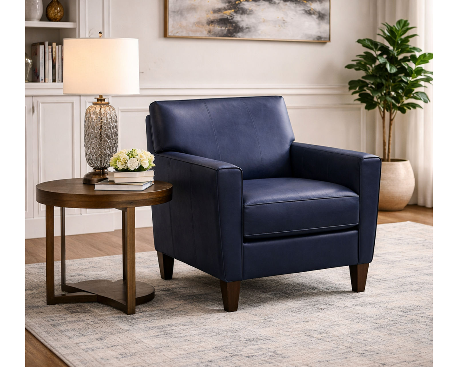 Collegedale 79" Leather Sofa (29 Top-Grain Leather Choices) - Collegedale Leather Chair