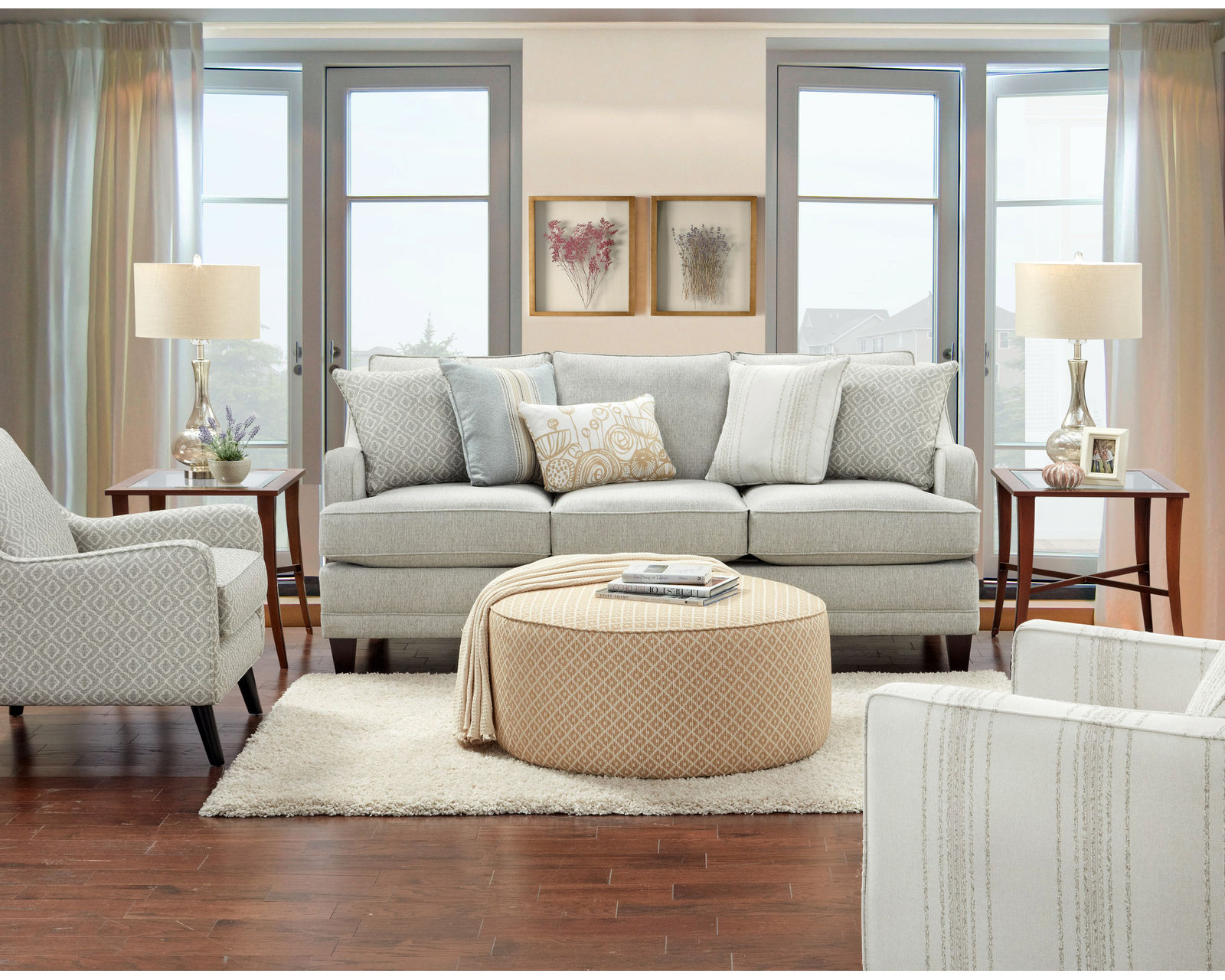 Limelight Mineral 87" Sofa - 7000-00KP (Includes pillows) performance fabric - Entire room is available and on sale