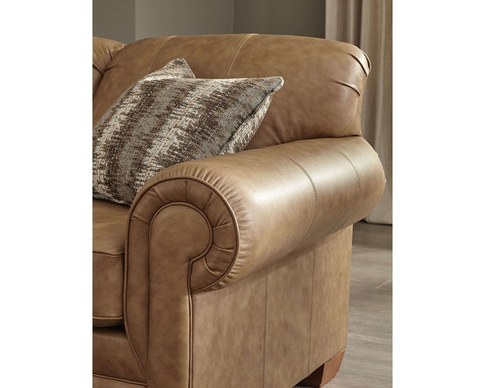 Monroe 87" Leather Sofa  (+29 Top-Grain Leathers) - Quality Begins on the Inside
