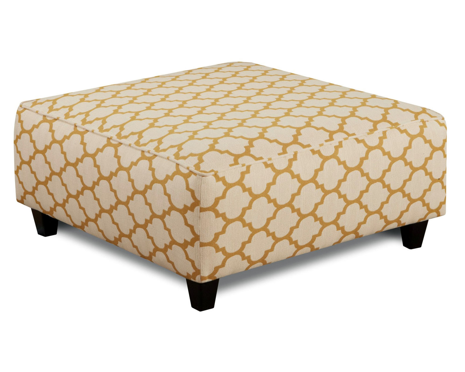 Maxwell Gray Steed 85" Sofa 2600 (includes pillows) - Cash Citrine 38" Square Cocktail Ottoman - 109