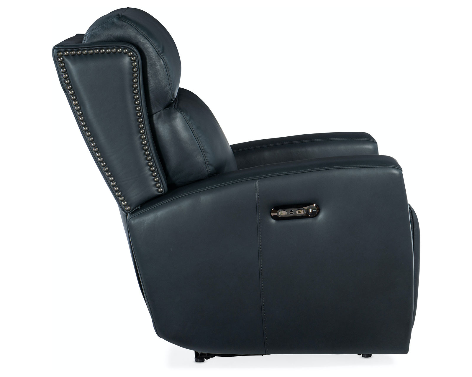 Ruthe Zero Gravity Power Recliner with Power Headrest (Denim) In stock - Independent buttons control power recliner and power headrest