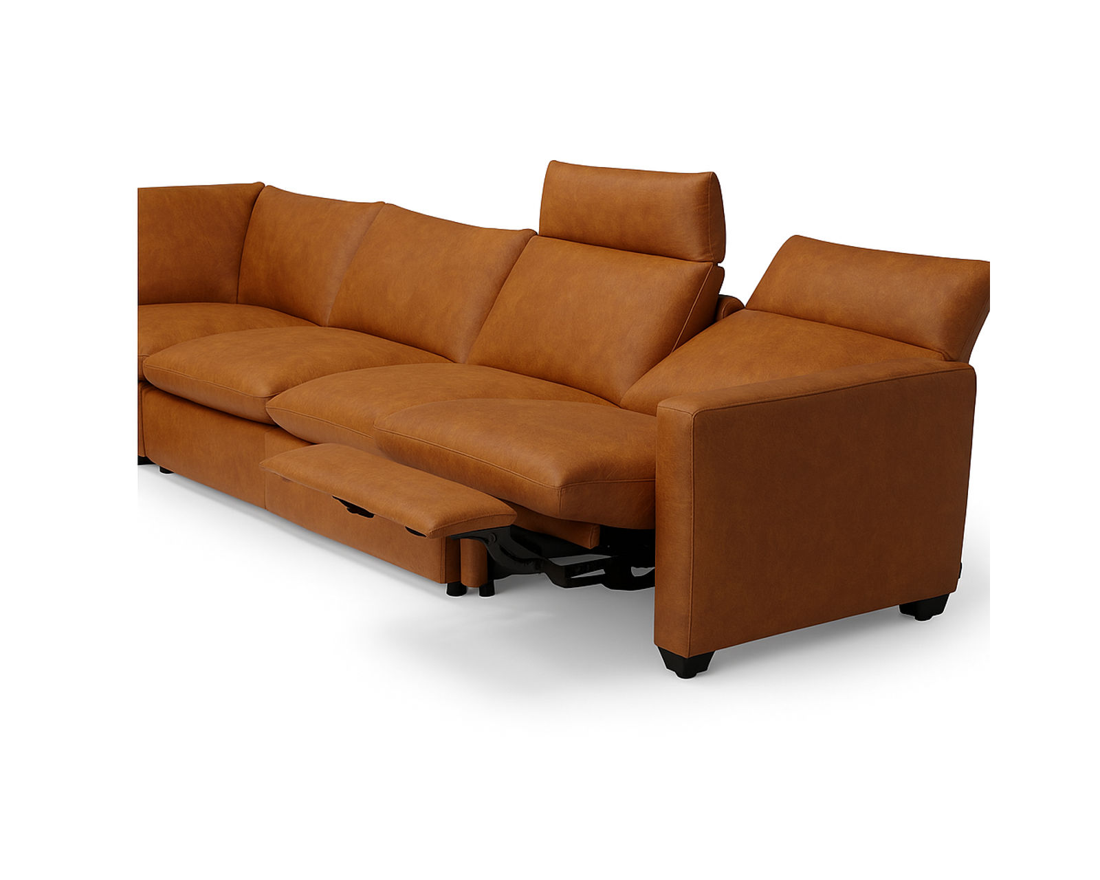 Laguna 77752 Power Reclining Sectional (+100 leathers) - Features power recliners