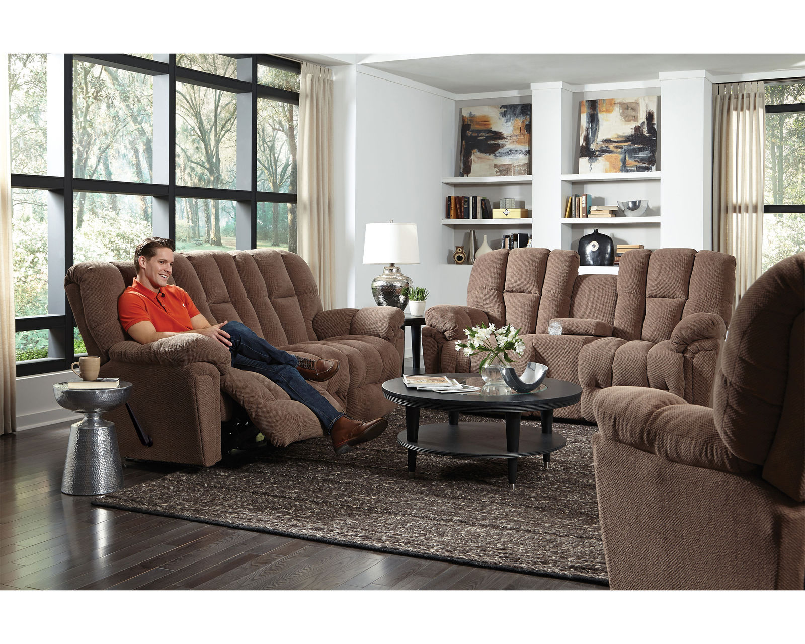 Lucas Double Reclining Sofa (+100 fabrics) 87" - Lucas Double Reclining Sofa