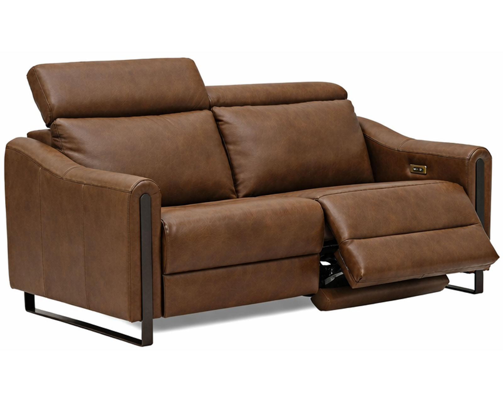 John Dual Power Reclining Sofa — Available in Standard & Wide Cushions, 140+ Leather Options, and 78", 82", or 110" Widths - John 78" Power Headrest Power Reclining Sofa (Wide Seat, 2 Cushions)