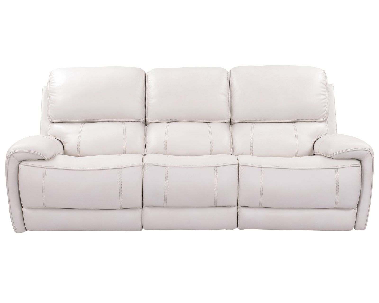 Empire Leather 87" Power Headrest Power Reclining Sofa Ivory (In stock - Fast shipping)