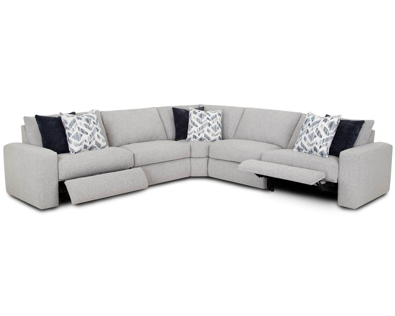 Toronto 400 Modular Wide-Seat Power Reclining Sectional (Wide-Seat Comfort. Power Reclining. Designed Around You) 3 colors - Shown in Durable Polyester Color Dove