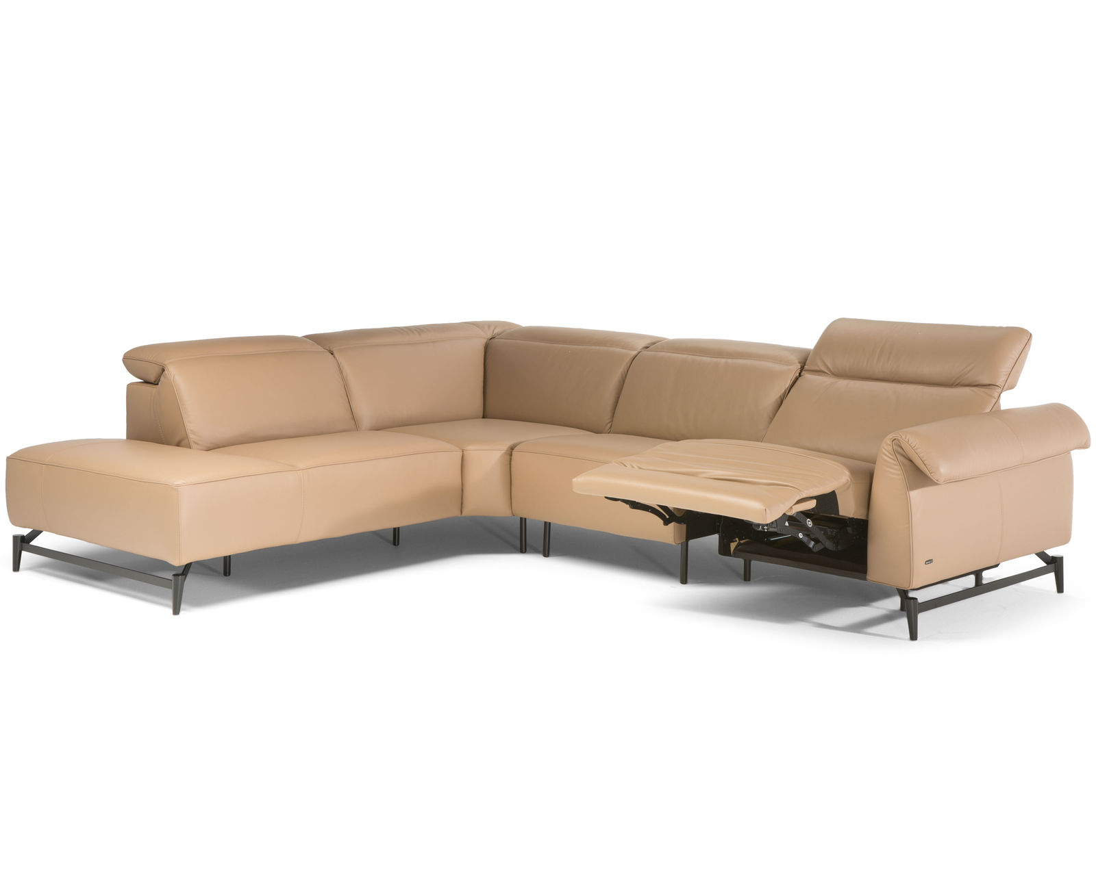 Leggiadro C143 Power Reclining Sectional (+50 leathers) - Layout A: Two Piece Reclining Sectional 98" x 118"