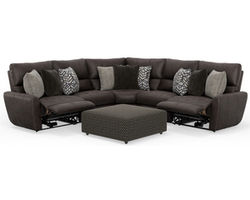Royster Deep Seat Three Piece Power Reclining Sectional - 400 lb. per recliner