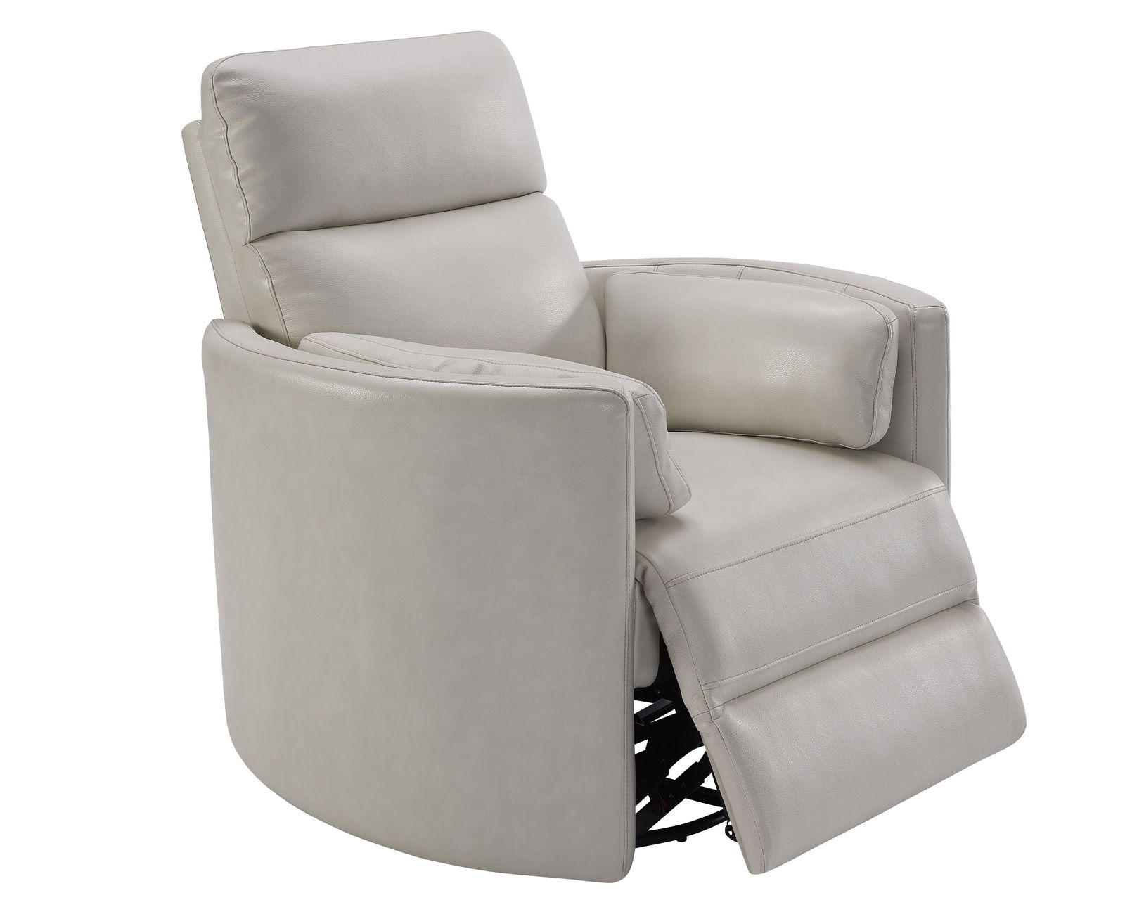 Radius FreeMotion Cordless Power Swivel Glider Recliner (Battery Operated) in Ivory Leather (In stock - Fast shipping) - 100% Genuine Top Grain Leather Everywhere Your Body Touches