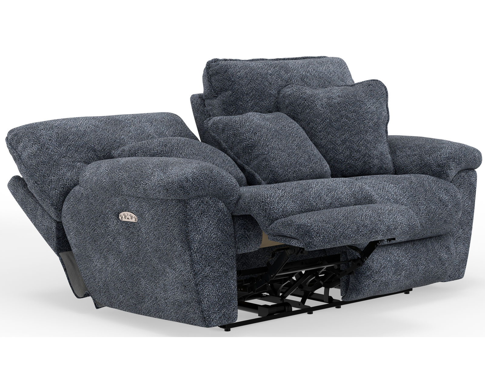 Paxon 90" Power Reclining Sofa with Power Headrests & Deep Seat Recline - 400 lb. per seat (includes pillows) - Heavy Weight Capacity - 400 lb. per seat