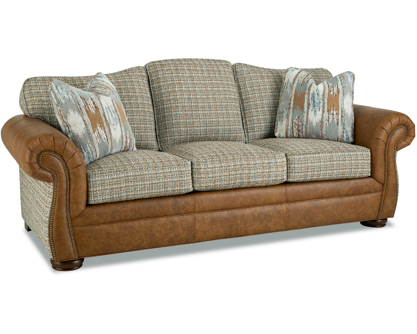 Grandover 2685 Leather/Fabric Sofa 92" (+40 leathers +100 fabrics) - Grandover 92" Leather Fabric Sofa