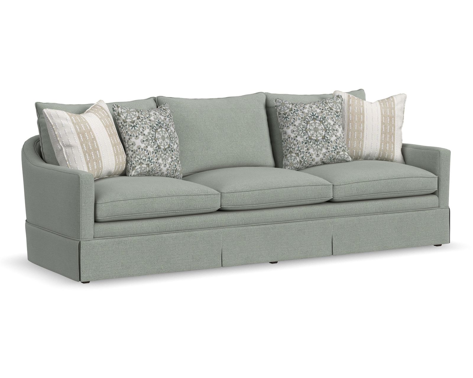 Eleanora 85" or 98" Skirted Sofa (+90 fabrics) 7572 - Flexsteel — Built for Life, Designed for Comfort.
