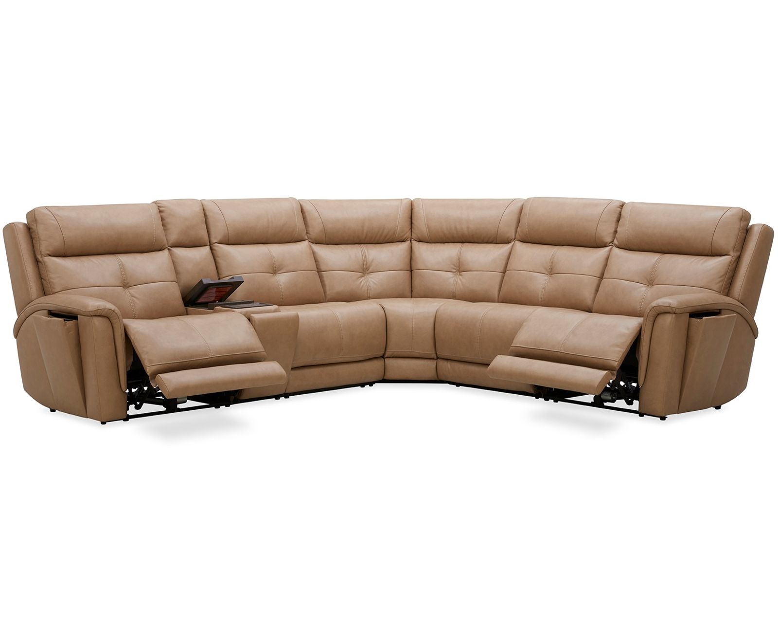Ranger Zero Gravity Triple Power Reclining Sectional with Heat & Massage (2 colors) in stock - Layout A: Six Piece Sectional 131.5" x 118.5" (2 recliners)