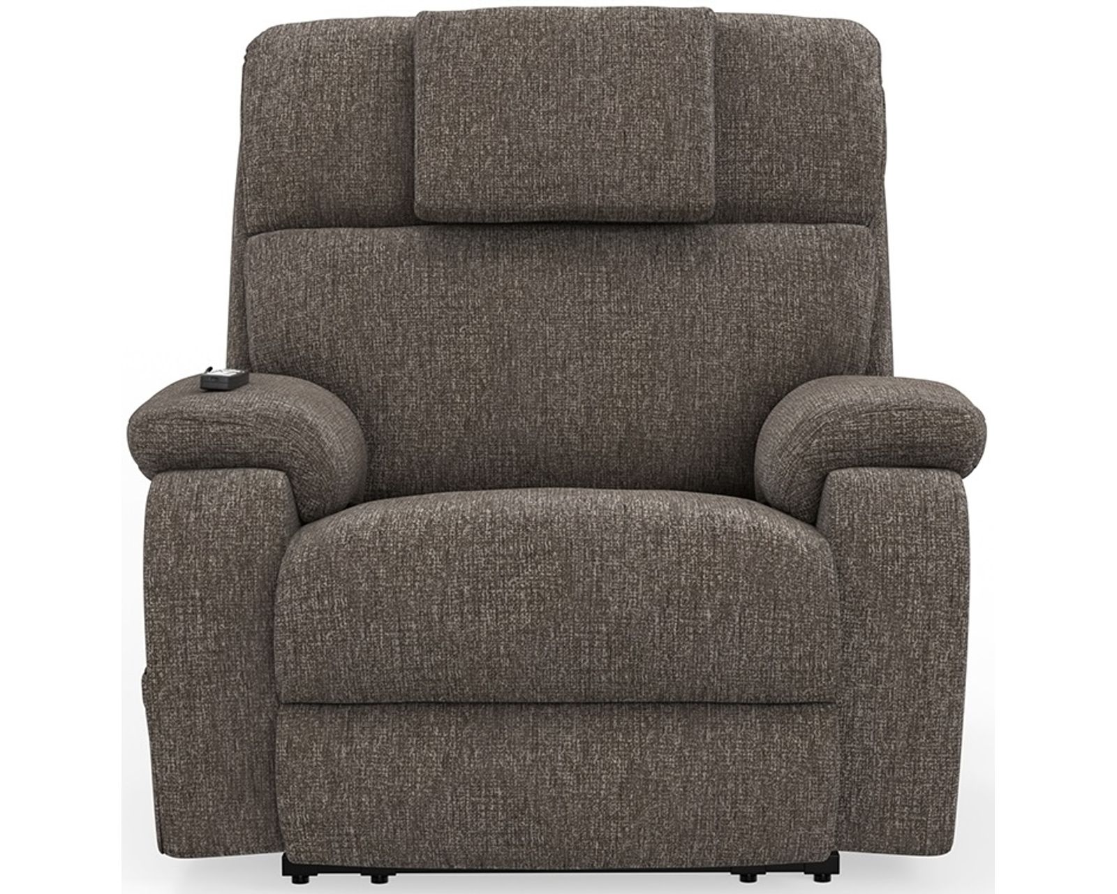 Snoozer Dual Power Lift Power Headrest Lay Flat Recliner with CR3 Heat & Massage + Zero Gravity (3 colors) - Shown in High Performance Fabric Fossil