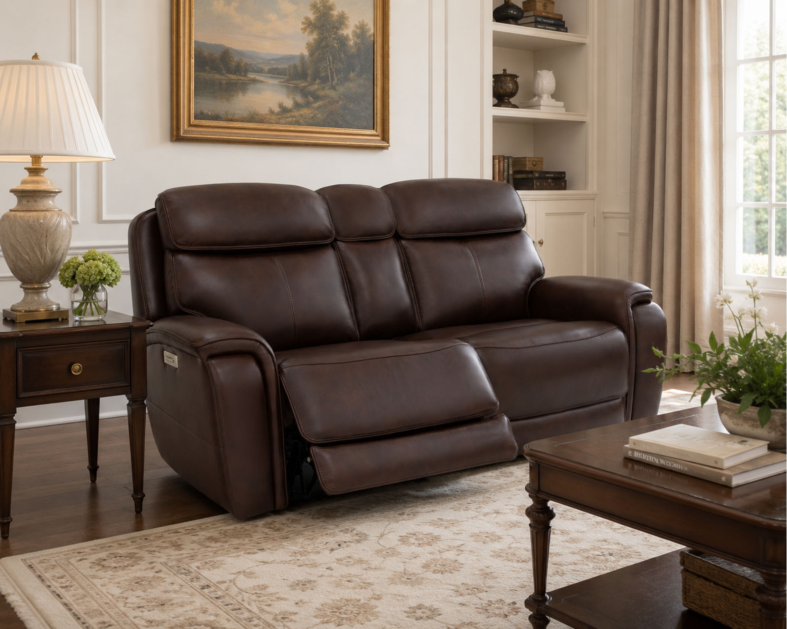 Walker 1580-70 Triple Power Leather 78" Reclining Console Loveseat (2 colors) - The Comfort You Love Today. The Durability You’ll Appreciate Tomorrow.