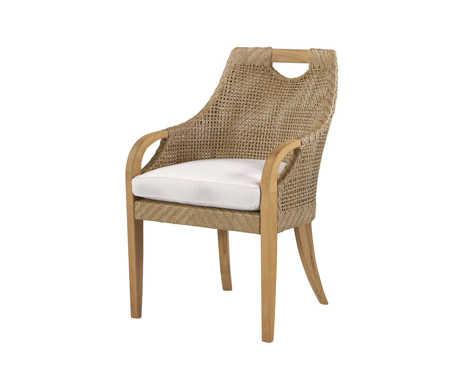 Edgewood 48" Five Piece Round Dining Room (Teak) - Edgewood Dining Arm Chair
