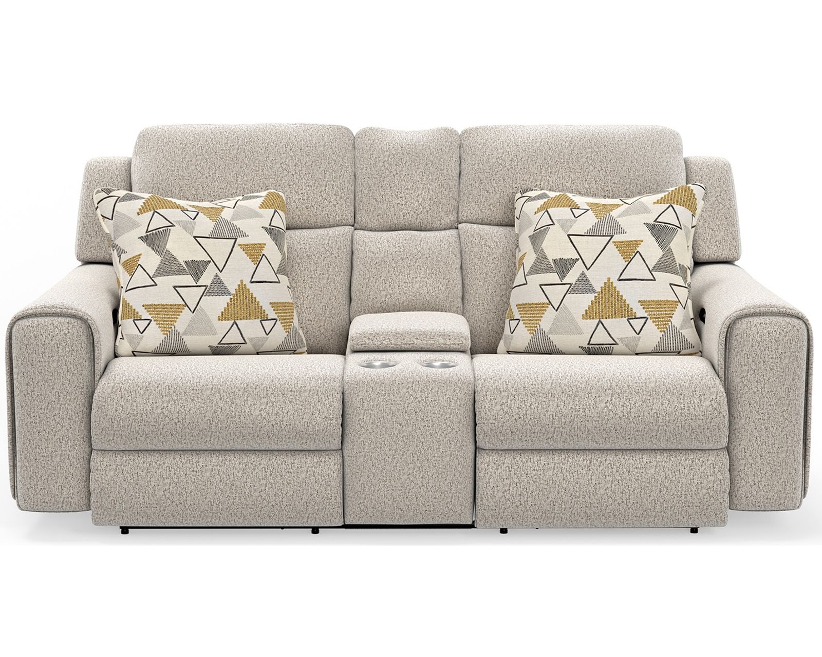 Micah 97" Extra-Wide Power Reclining Sofa - Deeper Seating. Smarter Support (includes pillows) - Micah 84" Dual Power Reclining Console Loveseat (Deep Seat)