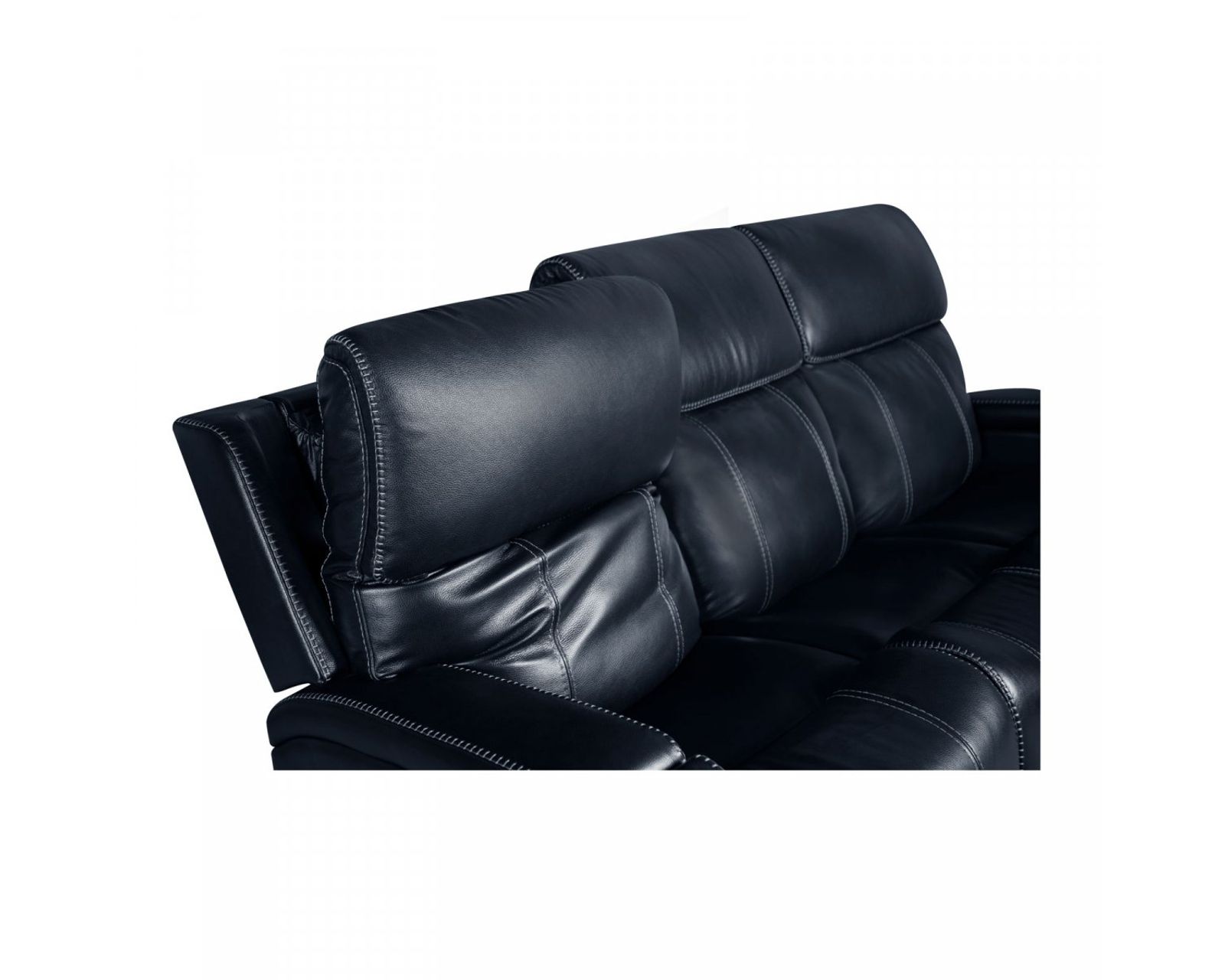 Glenwood 88" Leather Sofa w/Power Recline, Power Head Rests & Power Lumbar (Lay Flat) Ocean (In stock) - Glenwood Sofa w/Power Recline, Power Head Rests & Power Lumbar (Lay Flat)