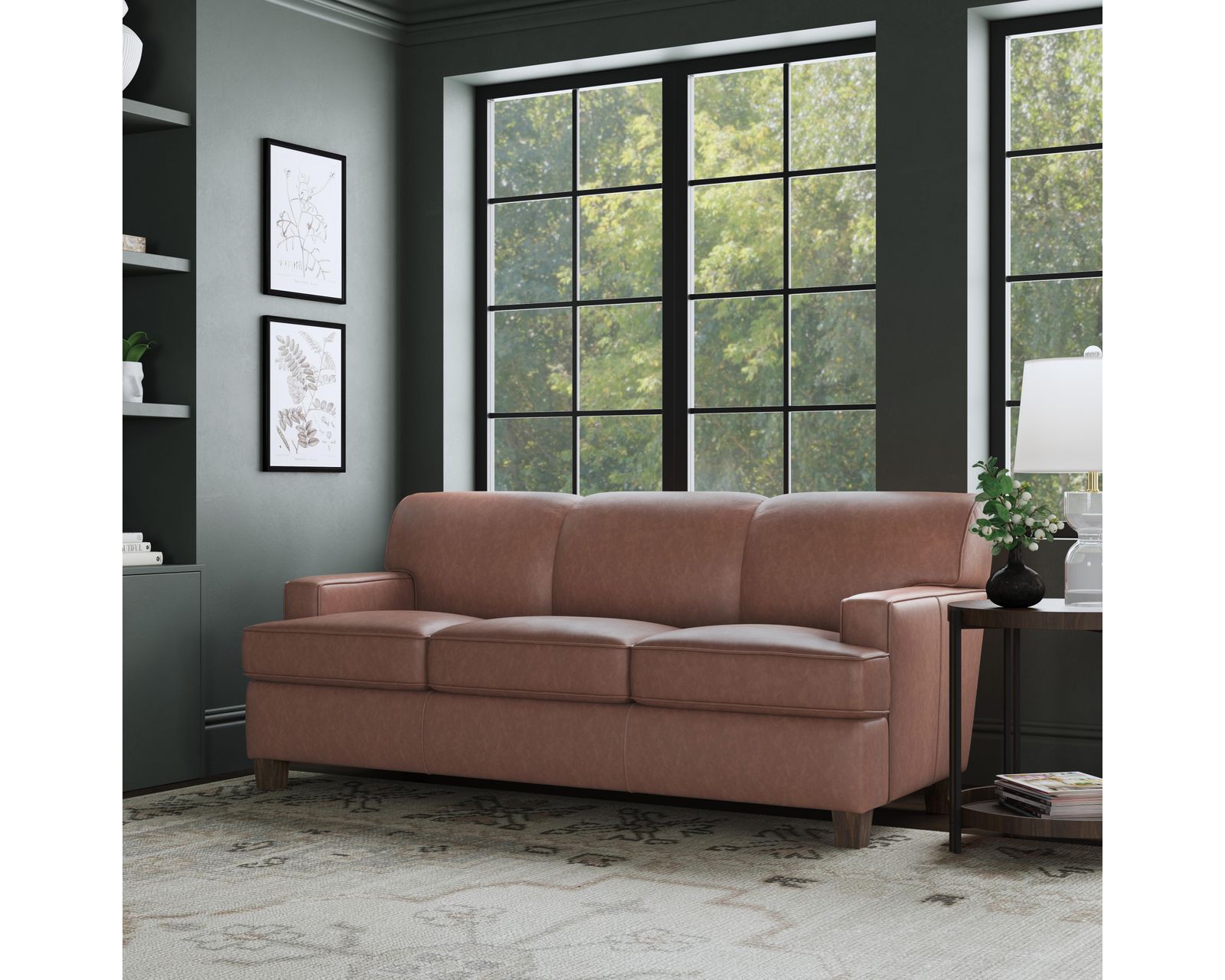 Dempsey 3641 Leather Sofa (80") +50 leathers - Dempsey 80" Sofa