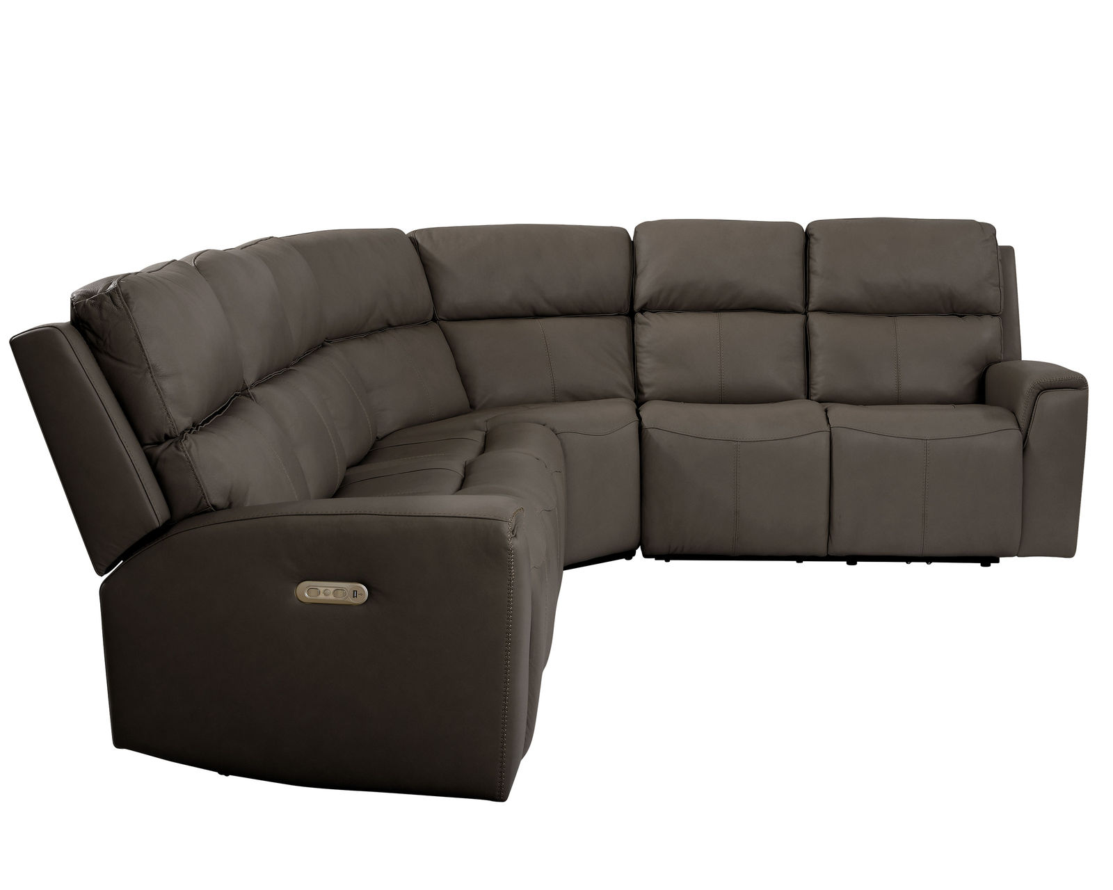 Jarvis Leather Power Reclining Sectional with Power Headrest (009-70) ZERO GRAVITY - In stock