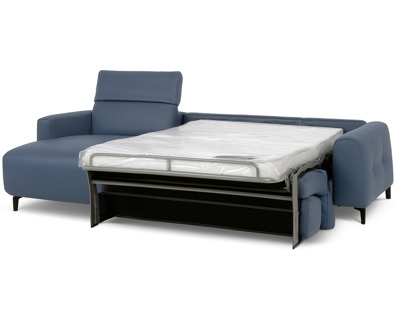 Capri C325 Chaise Sleeper Sectional (+55 leathers) - Layout B: Two Piece Full Size Sleeper Sectional 65" x 111"
