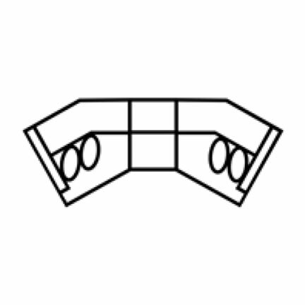 Layout A: Three Piece Sectional 59" x 143" x 59"