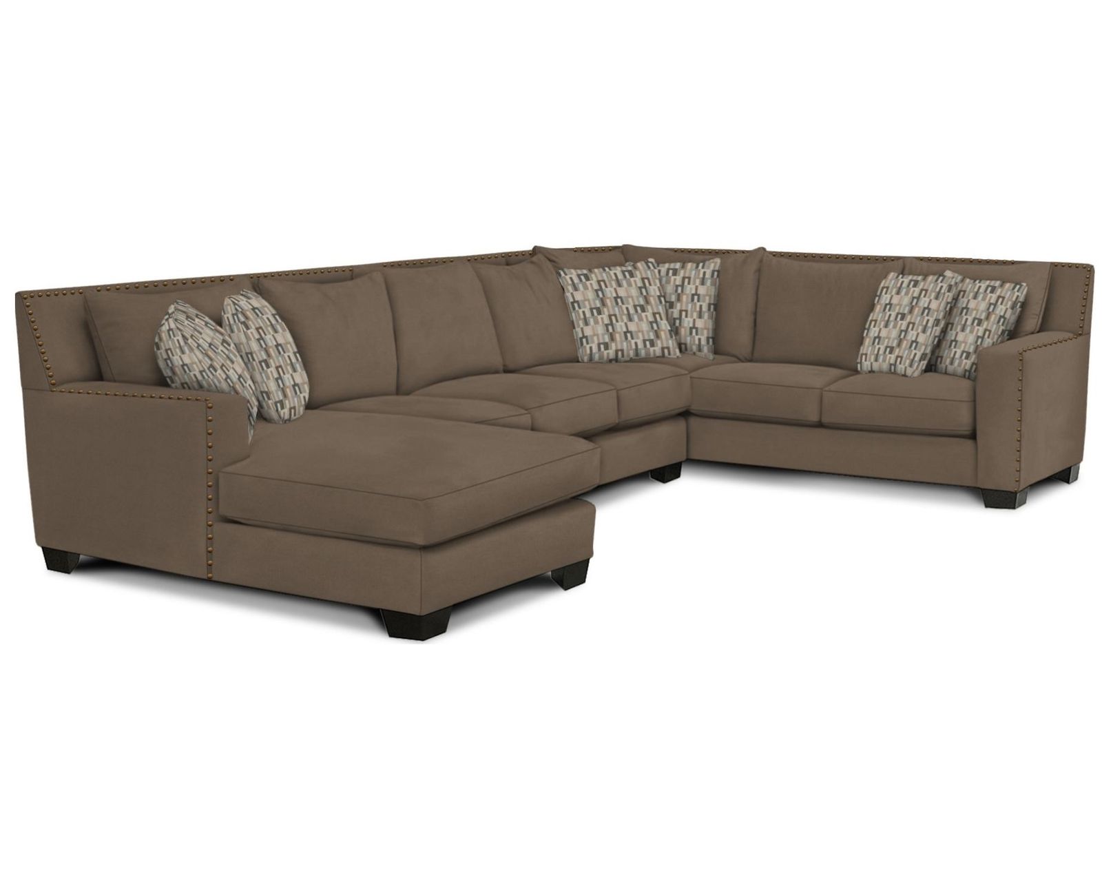 Luckenbach Stationary Sectional  (+100 Standard and Performance Fabrics) - Layout I: Three Piece Sectional 71" x 160" x 102"