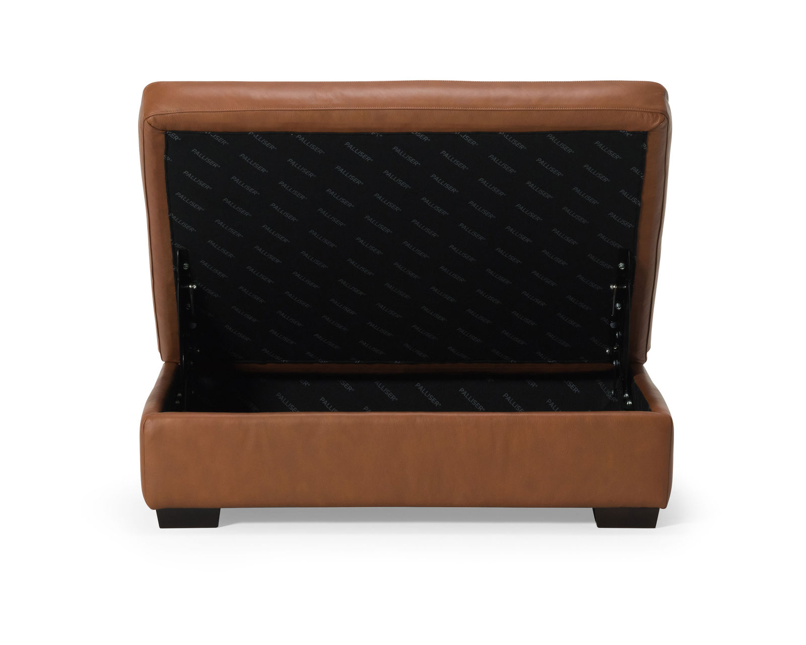 Madison 77658 Modern English Sectional  (+100 leathers) - Madison Storage Ottoman