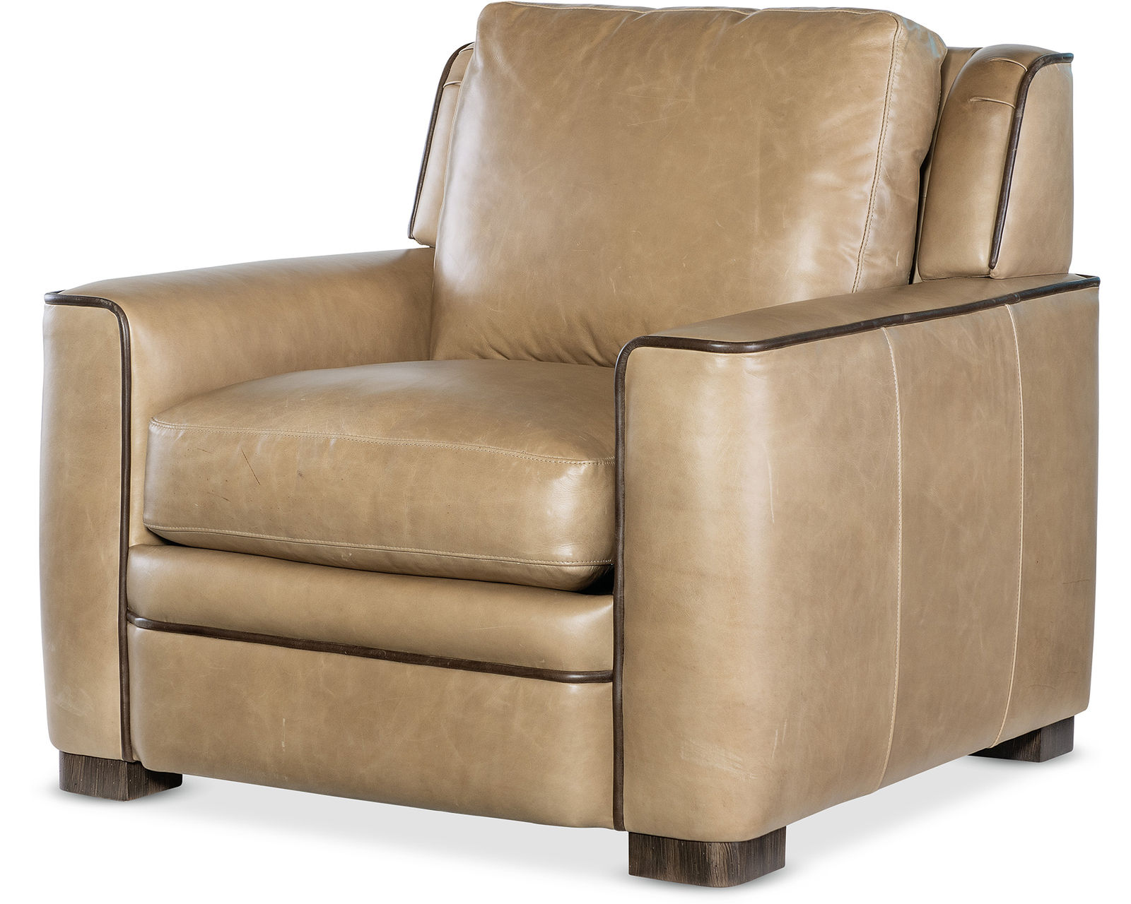 Bradington Young Beckham Sofa (12 leathers) 8-Way Hand Tie - Beckham Stationary Chair 8-Way Hand Tie