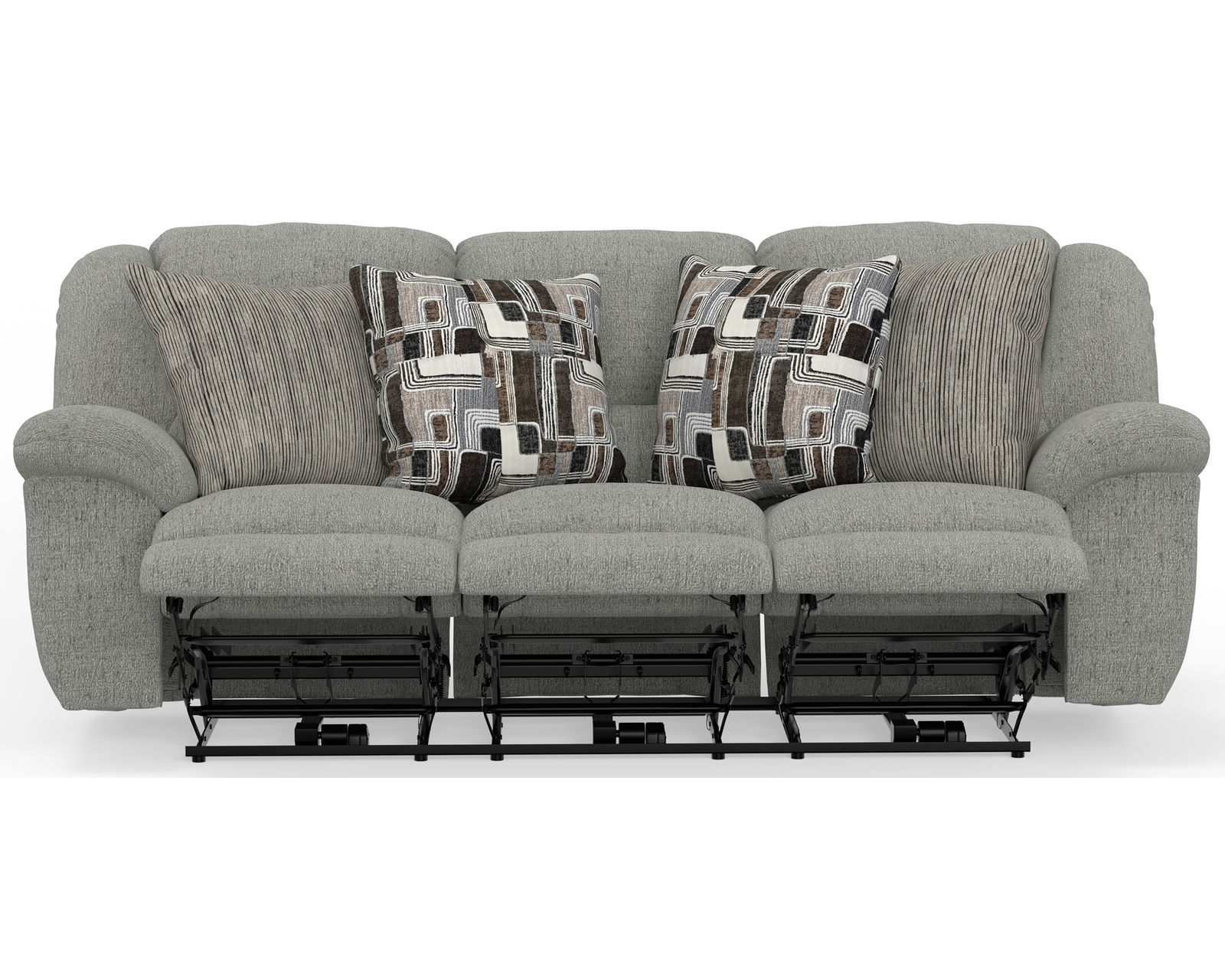 Trifecta 165 Triple Reclining Sofa with Drop Down Table (+2 colors) 90" - Power recline also available for slight up-charge