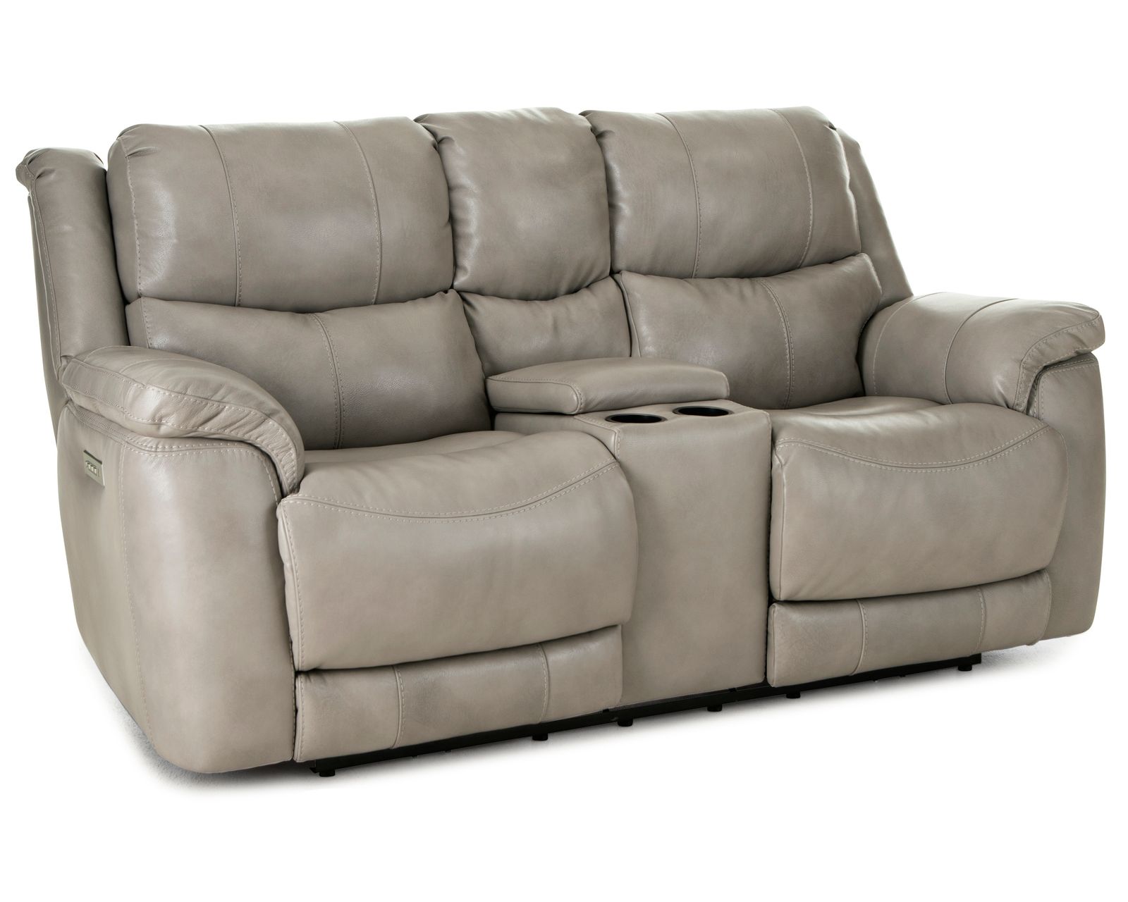 Idris 89" Zero Gravity Triple Power Reclining Console Loveseat Mushroom (In stock)
