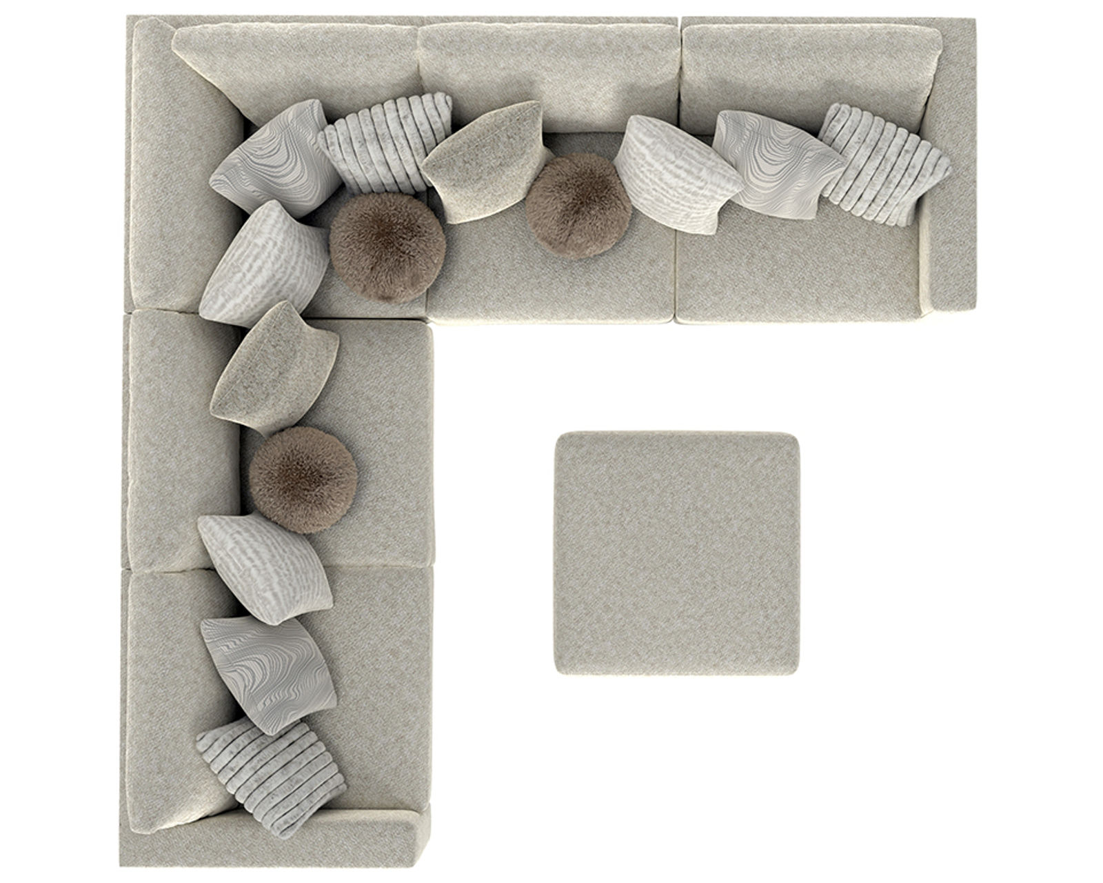 Ritzy 2235 Modular Sectional (includes all pillows) - Comfort Built to Last.