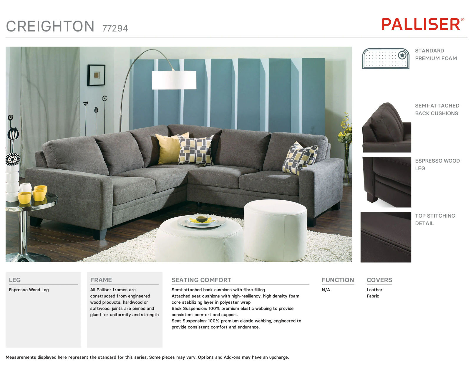 Creighton 77294 Sofa (+50 fabrics)