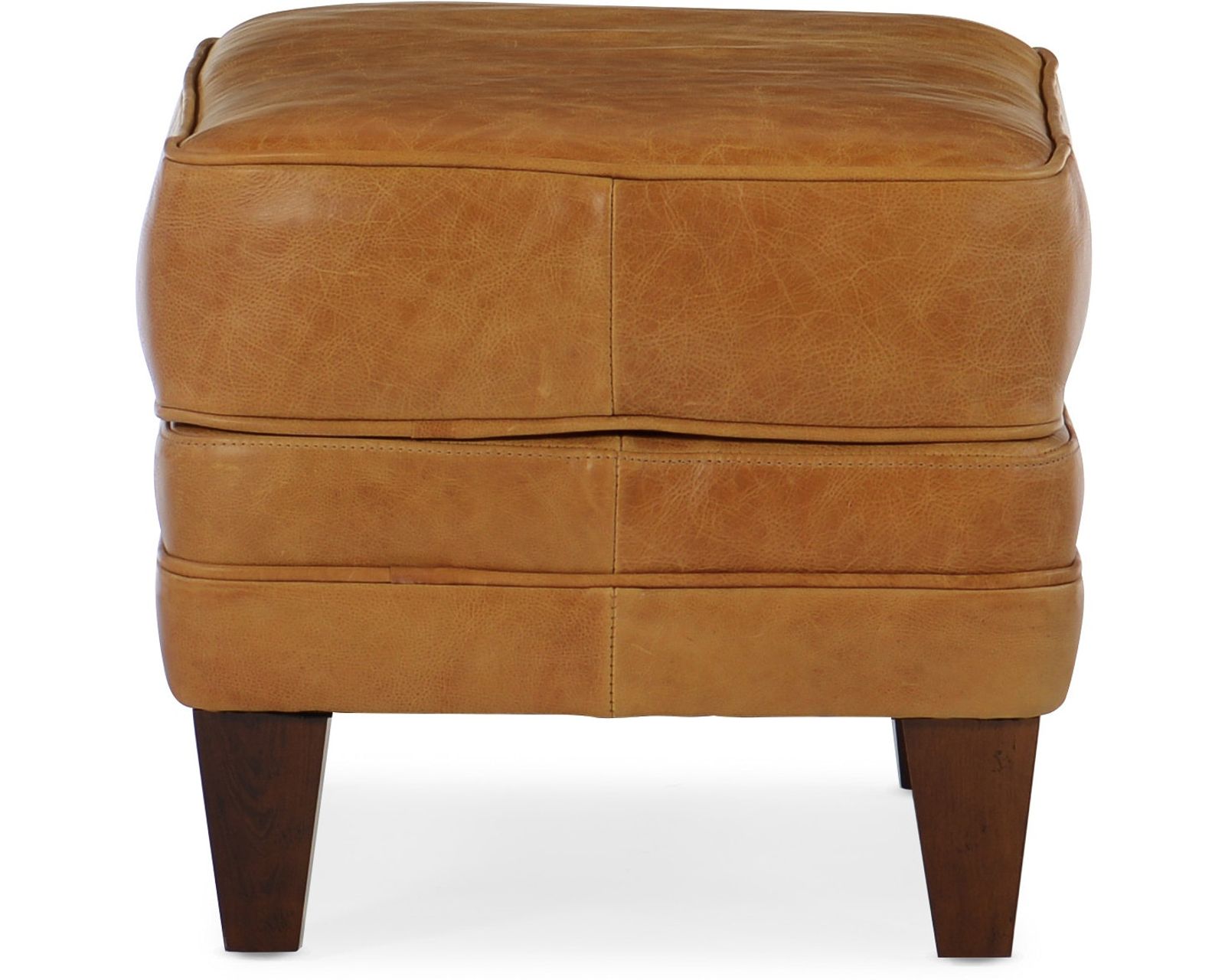 Bradington Young Zion 600 Loveseat (12 leathers) 8-Way Hand Tie - Zion 19" x 25" Ottoman