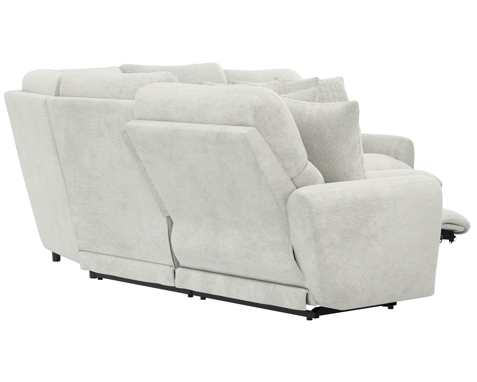 Majesty 336 Deep Seat Power Reclining Sectional - Heavy Weight - 400 lb. per recliner  (+2 colors) - Includes Steel Tech Framing Provides the Strongest Furniture Frame Available