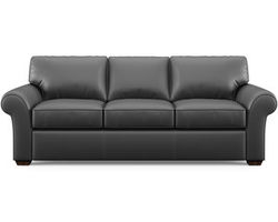 Vail Leather Stationary Sofa (Leather colors)