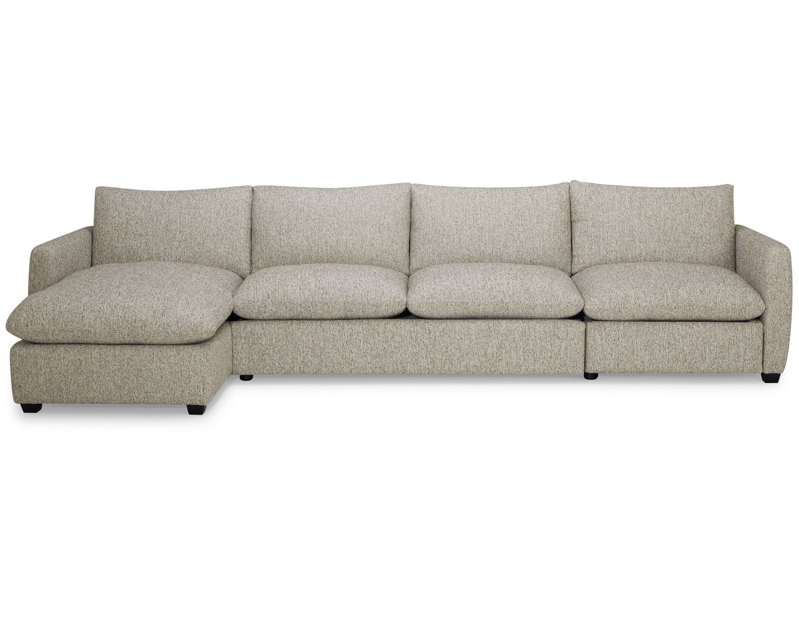 Laguna 77752 Stationary Sectional (+60 fabrics) - Layout Q: Three Piece Sectional 135" wide