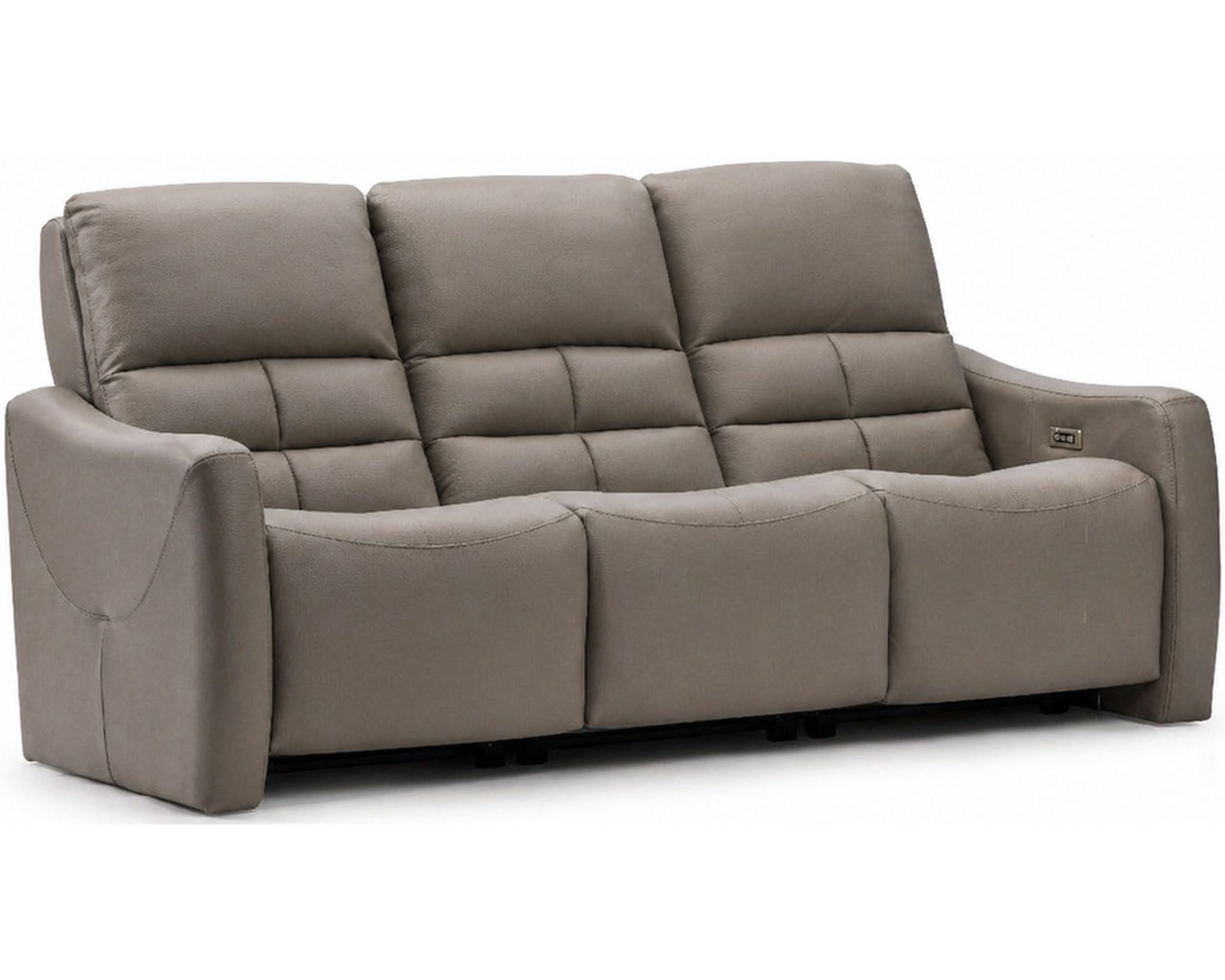 Asher Dual Power Reclining Sofa — Available in Standard & Wide Cushions, 140+ Leather Options, and 75", 79", or 97" Widths - Asher 79" Power Headrest Power Reclining Sofa (3 cushions)