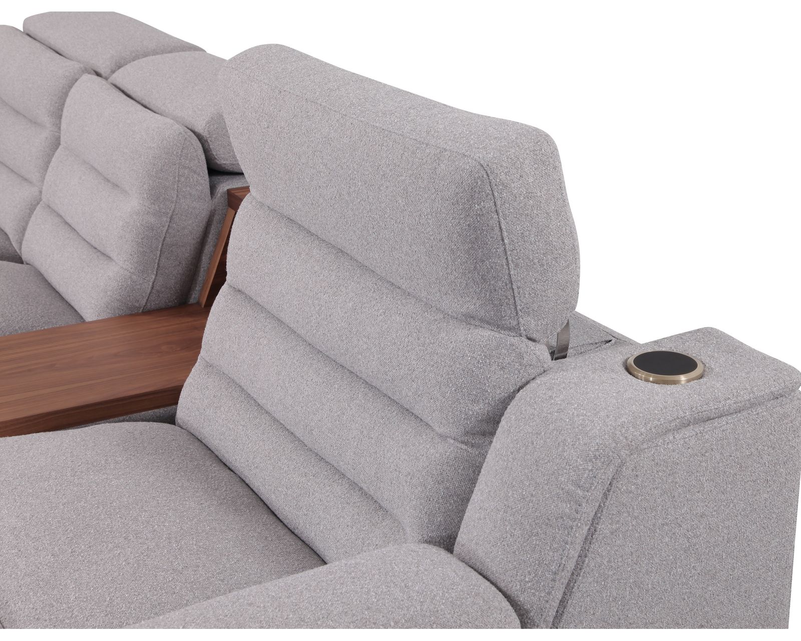 Lotus 44012 Reclining Sectional (+200 colors) - Includes power reclining headrests